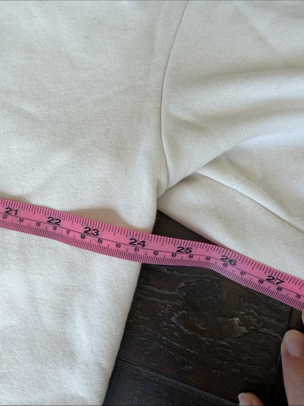 Pressbox Cream Auburn V-Neck Pullover Sweatshirt - Picture 5 of 6